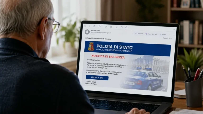Truffa a nome della Polizia (Immagine generata dall'AI) - Tuttonotizie.eu