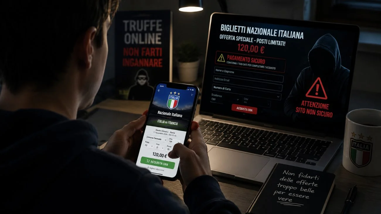 La nuova truffa che colpisce i tifosi: sfruttano la Nazionale e la Figc per fregarvi