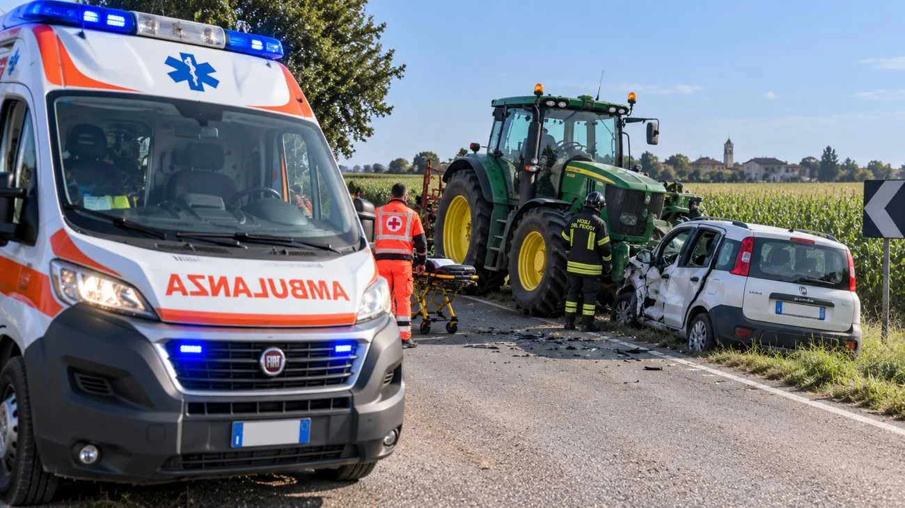 Scontro tra una Panda e un trattore: morto un ragazzo di appena 22 anni