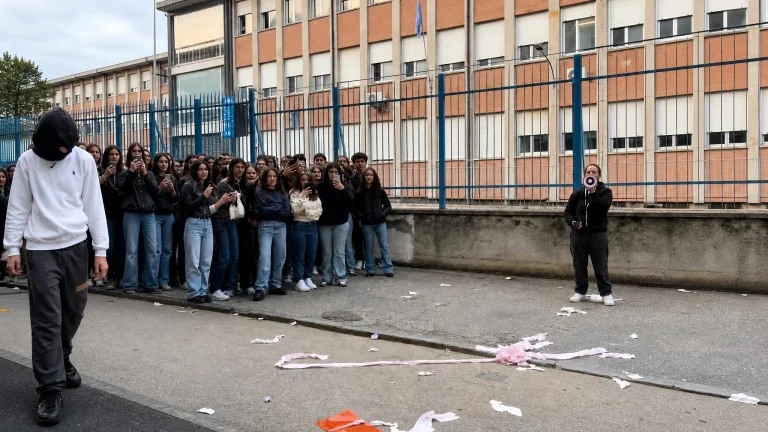 Chivasso, 700 studenti in piazza per calcinacci, ratti e bagni guasti: la scuola ha già avuto 1 milione dal Pnrr
