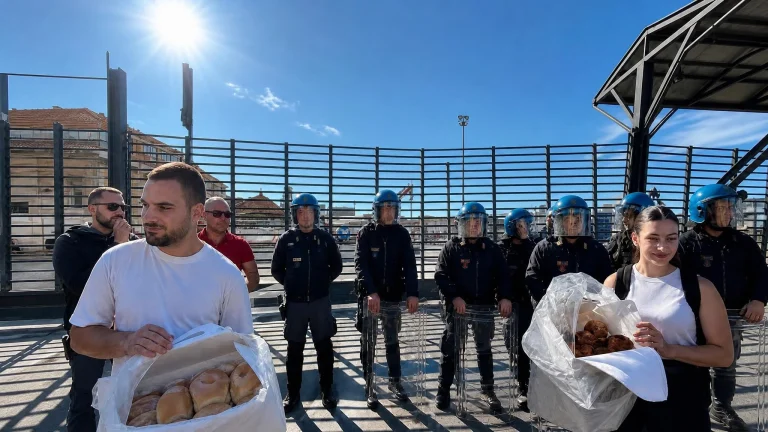 Napoli, sfogliatelle agli agenti al corteo contro il carovita: dal 2019 i salari hanno perso l'8,6%